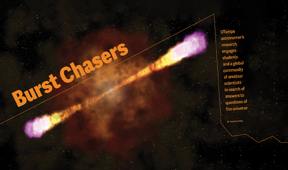  A PHOTO TAKEN BY A TELESCOPE OF A GAMMA RAY BURST.