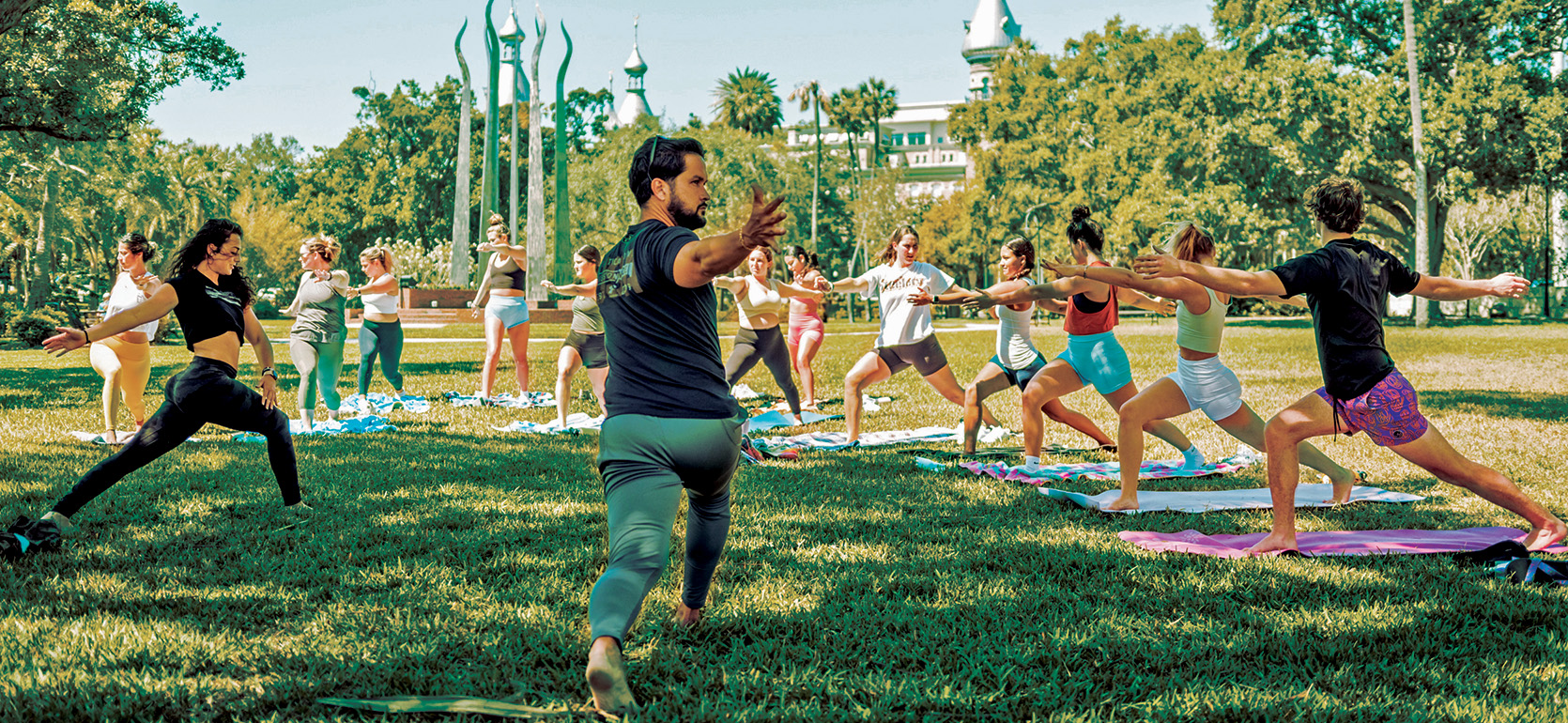 yoga in plant park