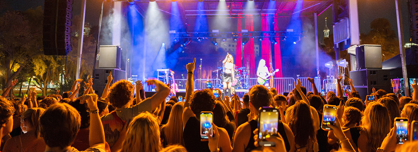 Students at a concert