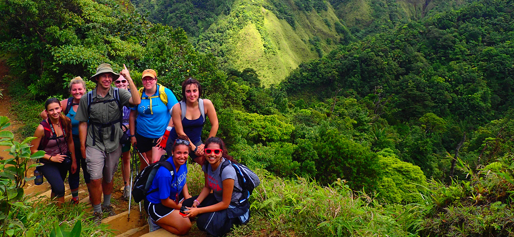 Study Abroad students on an excursion