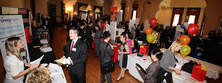 People at a job fair