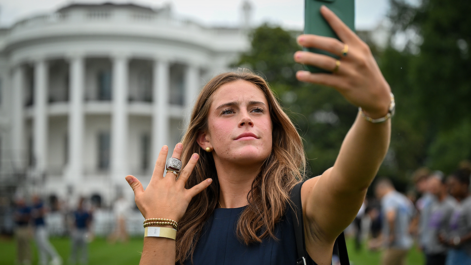 NCAA National Championship Teams Visit the White House